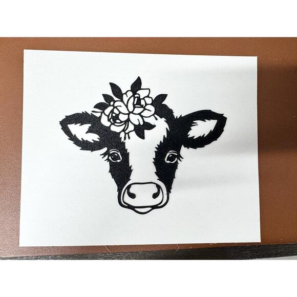 Minimalist Abstract Wall Art Black Line Cow Modern Farm Life - Picture 4 of 4